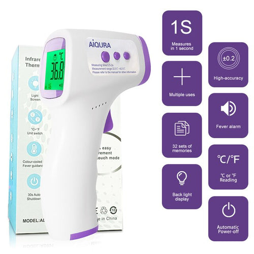 Portable Infrared Smart Thermometer for Forehead Use
