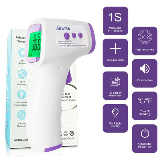 Portable Infrared Smart Thermometer for Forehead Use